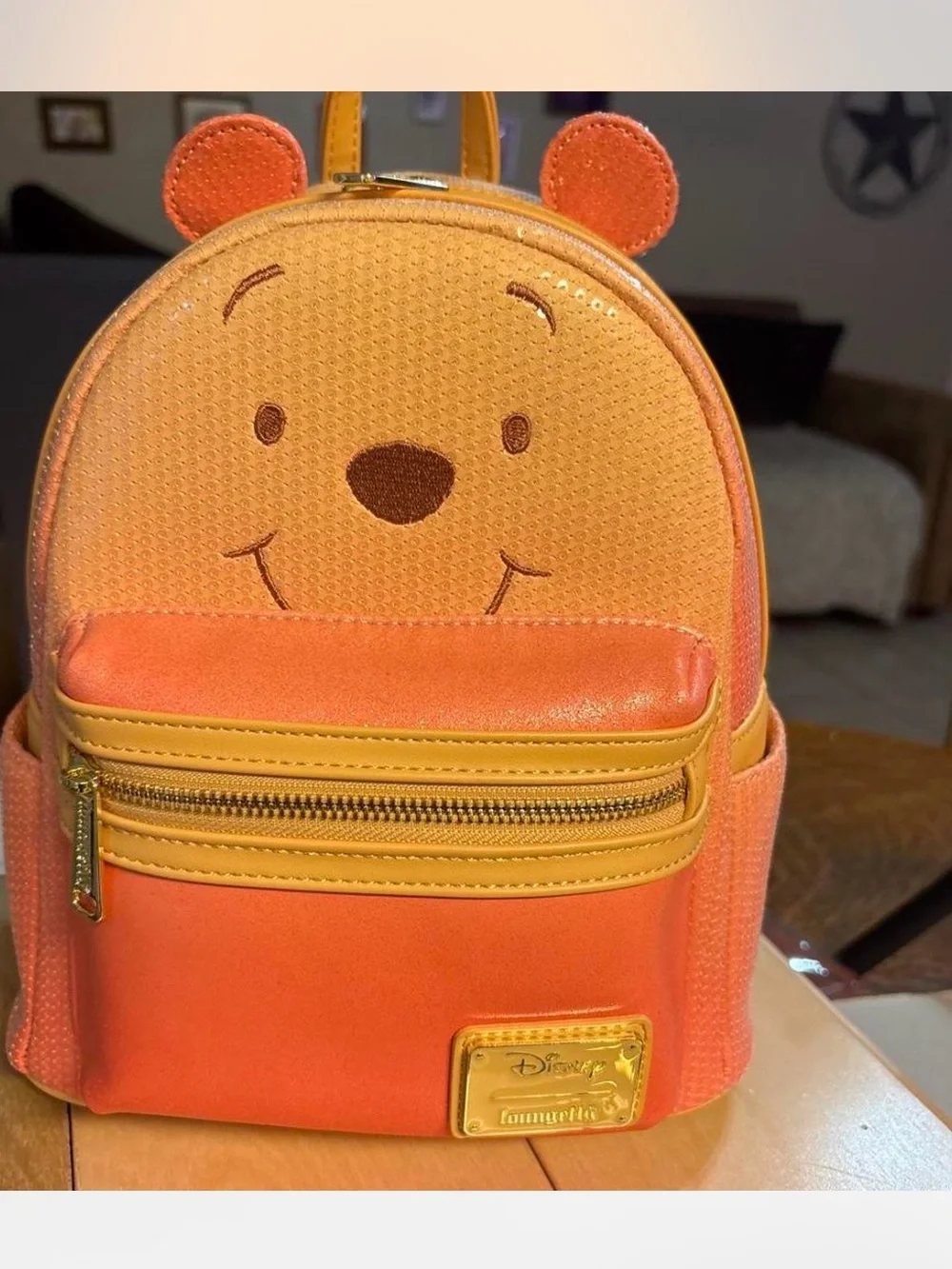 Disney Loungefly Winnie the Pooh Orange and Yellow Mini Backpack